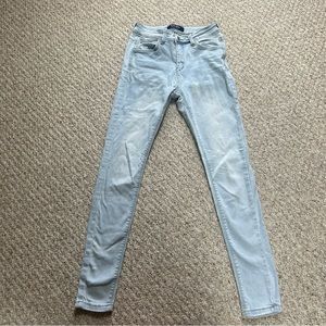 Wax Jeans Jeggings Womens Size 3/6 Juniors Denim Blue Skinny Jeans Stretch